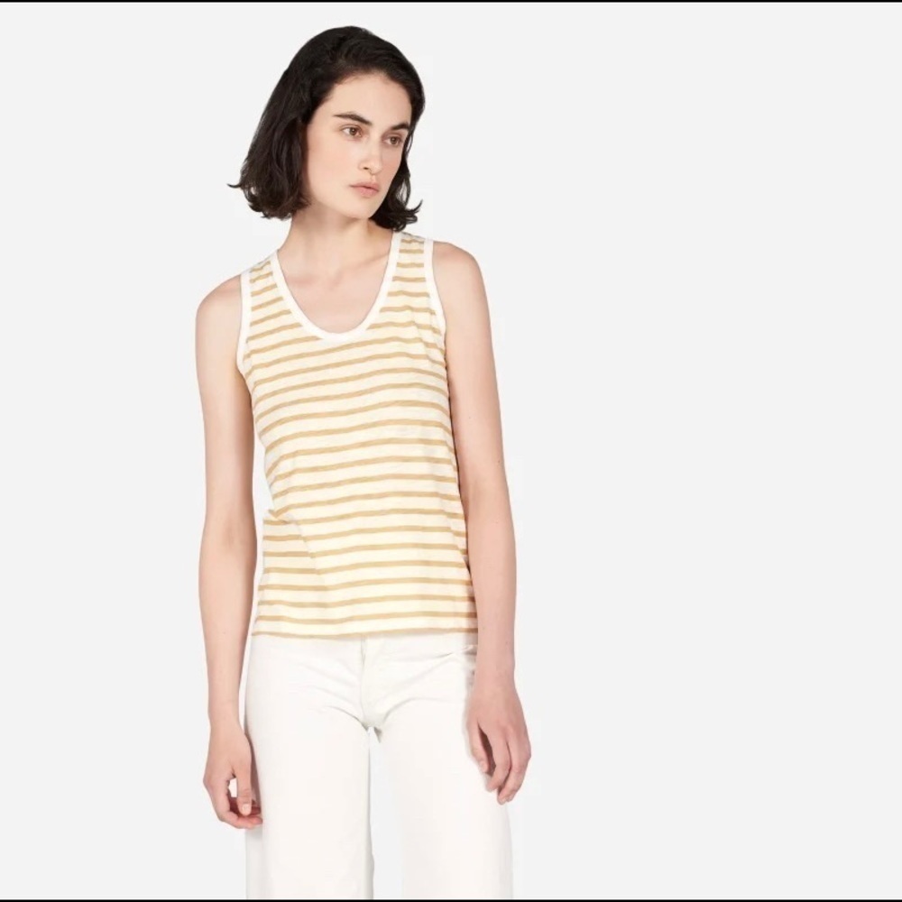 Everlane Striped Razorback tank - Picture 2 of 11